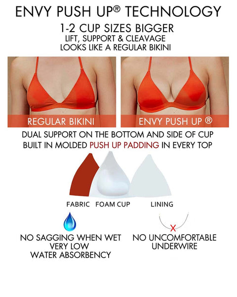 Envy Push Up ® Fringe Monokini Swimwear – Voda Swim
