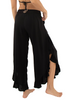 MILONGA Black Pants with Ruffles
