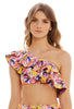 Swim Fest One Shoulder Ruffle Bikini Top