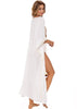 MILONGA White Paulin Kaftan-style Beach Coverup