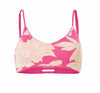Radiant Pink Praia Sporty Bralette Reversible Bikini Top