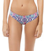 Paisley Print Bustier Bikini Top with Reversible Seamless Panty Bikini Bottom