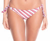 Reversible Floral Back Hook Bralette Bikini Top with Reversible Tie Side Bikini Bottom