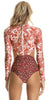 Crimson Fortune Forest Long Sleeves One Piece