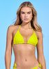 Chartreuse Balmy Sliding Triangle Bikini Top