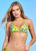 Chartreuse Balmy Sliding Triangle Bikini Top