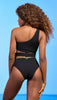 Midnight Black Stunning Cut Out One Piece