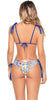 Tiles String Braided Bikini Top with Scrunch Back String Bikini Bottom Set
