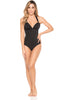 Black One Piece Swimsuit with Tummy Control