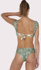 Wide Shoulder Strap Bandeau Bikini Top with Reversible Bikini Bottom