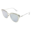 Candy - Silver Cat Eye with Mirror Lens Sunnies