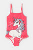 Red Unicorn One Piece Swimsuit