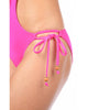 ENVY PUSH UP® Neon Pink Fringe Monokini Swimsuit