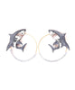 The White Shark Earrings