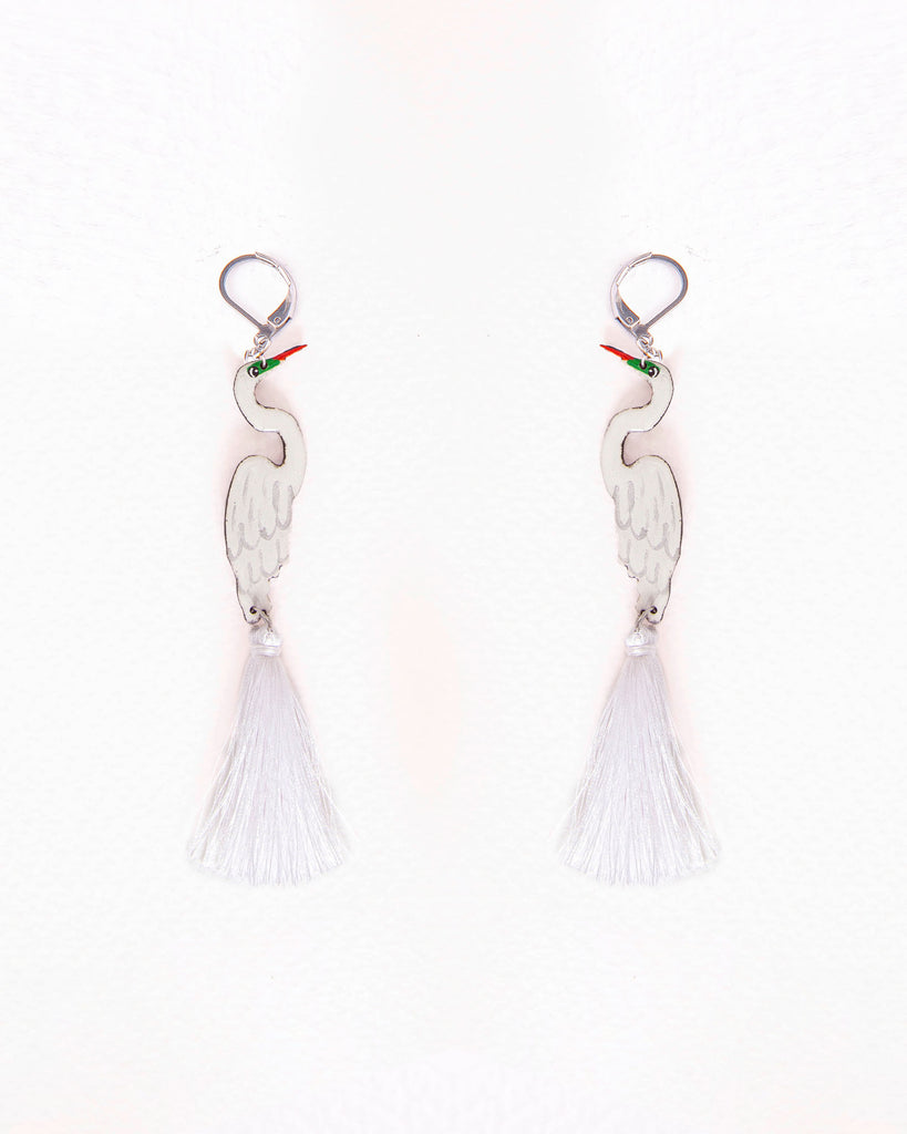 Heron Earrings