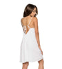 White Breezy Short Dress with lining