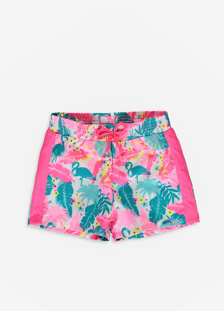 Flamingo Girls Swim Shorts